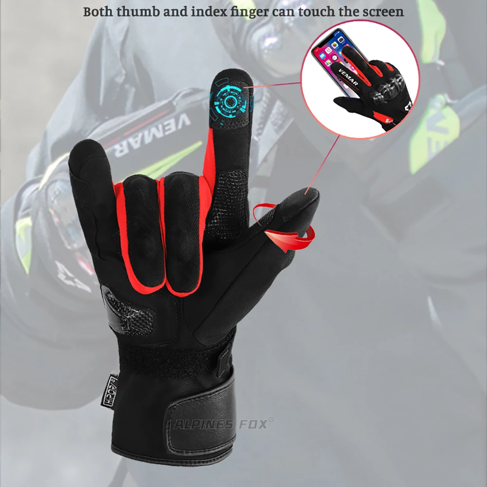 �ܿ� ���ο� ������� �尩 ���� 100% ��� ������� �¸� Guantes Moto Luvas Motocross Glove Carbon Firber protection