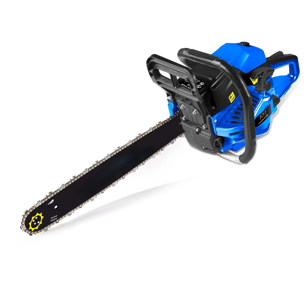 Hot Sell Outdoor Garden Tools 5200CC Gasoline Chainsaw Heavy Duty Bar Wood Saw Machine For Forest Logging