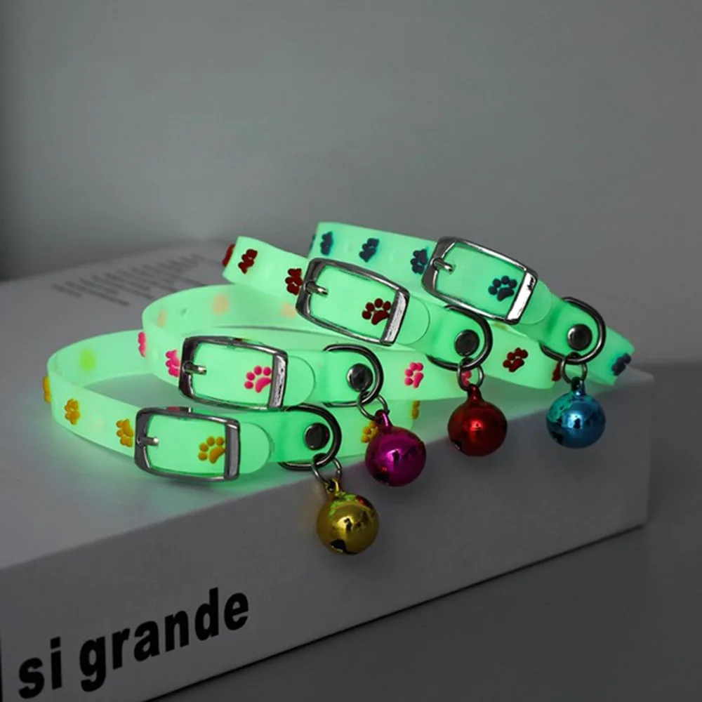 Title 16, Fashion Pet Glowing Collars with Bell Glow at N...