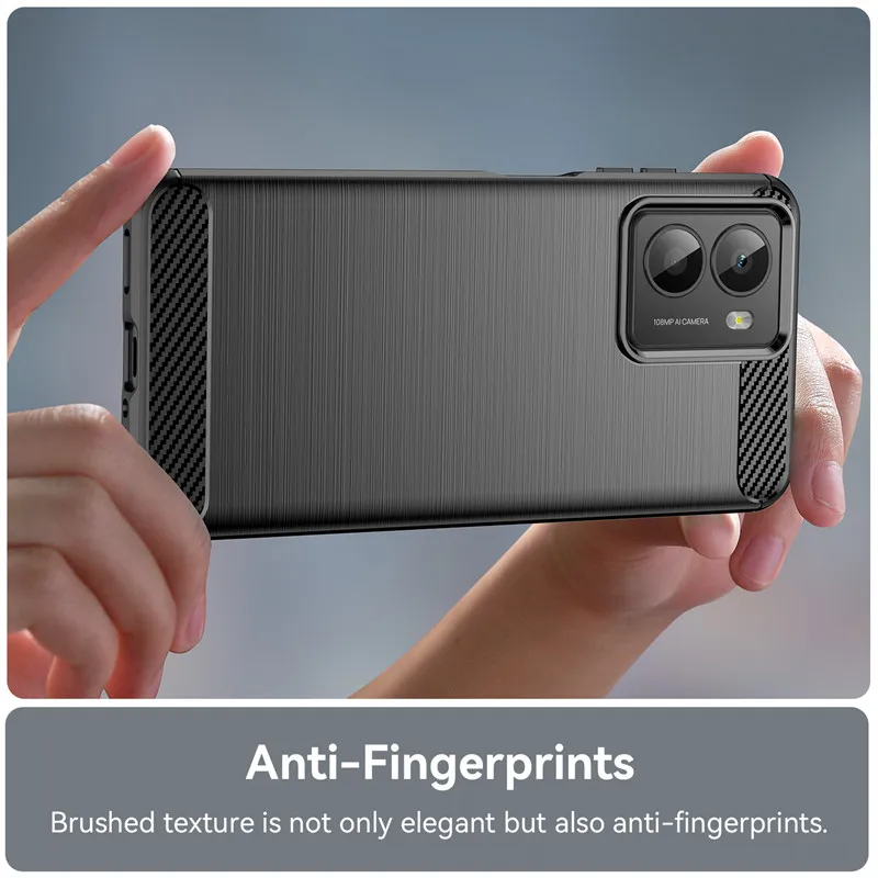 HMD Fusion Shockproof Brushed Anti-Slip TPU Silicone Phone Case