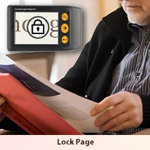 electronic video reading magnifier