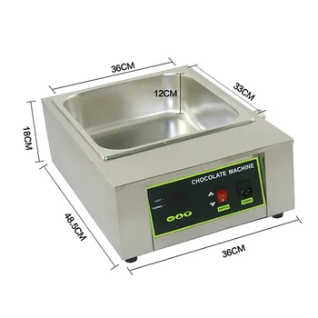 Automatic Electric Chocolate Melting Pot Warmer Cheese Snack Machine with Tempering for Fruits New Condition 1