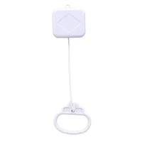 New Pull String Cord Music Box White Baby Infant Kids Bed Bell Rattle Toy Gifts Parts Accessories for Children Brahms Lullaby 2