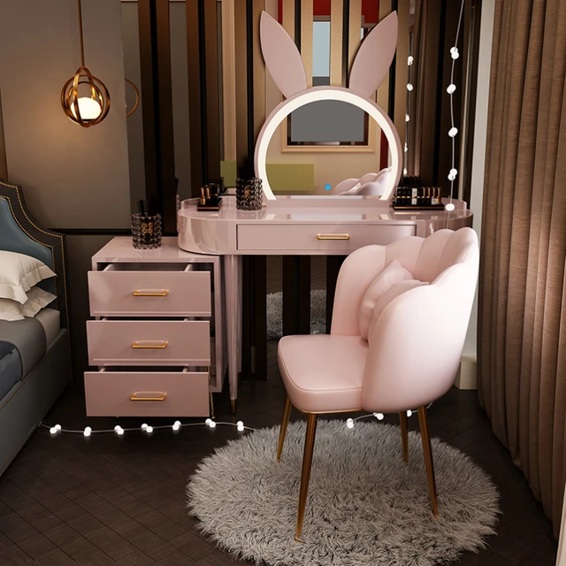 Maquiagem Lacquer Dressing Table, Gaveta Box, Espelhos, Armários, Sala,  Quarto, Artigos de Higiene Pessoal Móveis - AliExpress