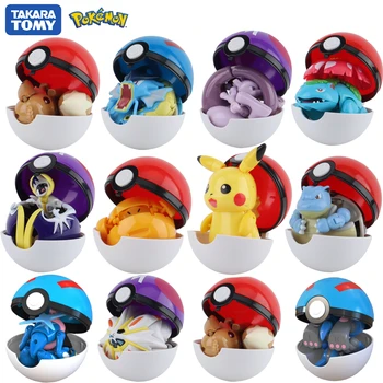 Pokemon Figures Ball Variant Toys Model Pikachu Jenny Turtle Pocket Monsters Action Figure Toy Gift 1