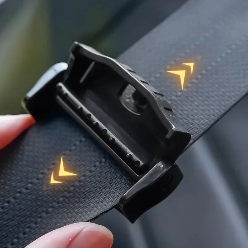 Limitatore di cintura di sicurezza per auto Clip di protezione fibbia tappo per cintura di sicurezza senza rumore dispositivo di limite di distanza con fibbia fissa per auto antiscivolo - immagine 4