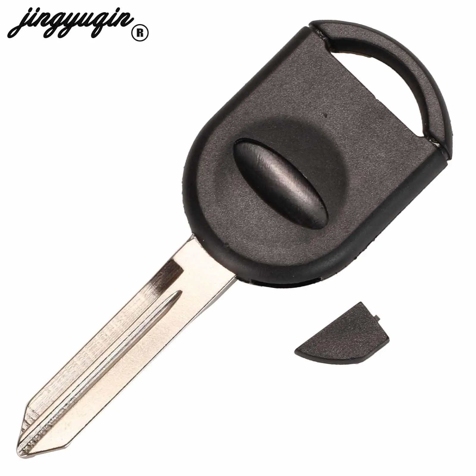 

jingyuqin No Chip Transponder Key Shell For Ford Lincoln Mercury Uncut Key Blank Case (can install chip)