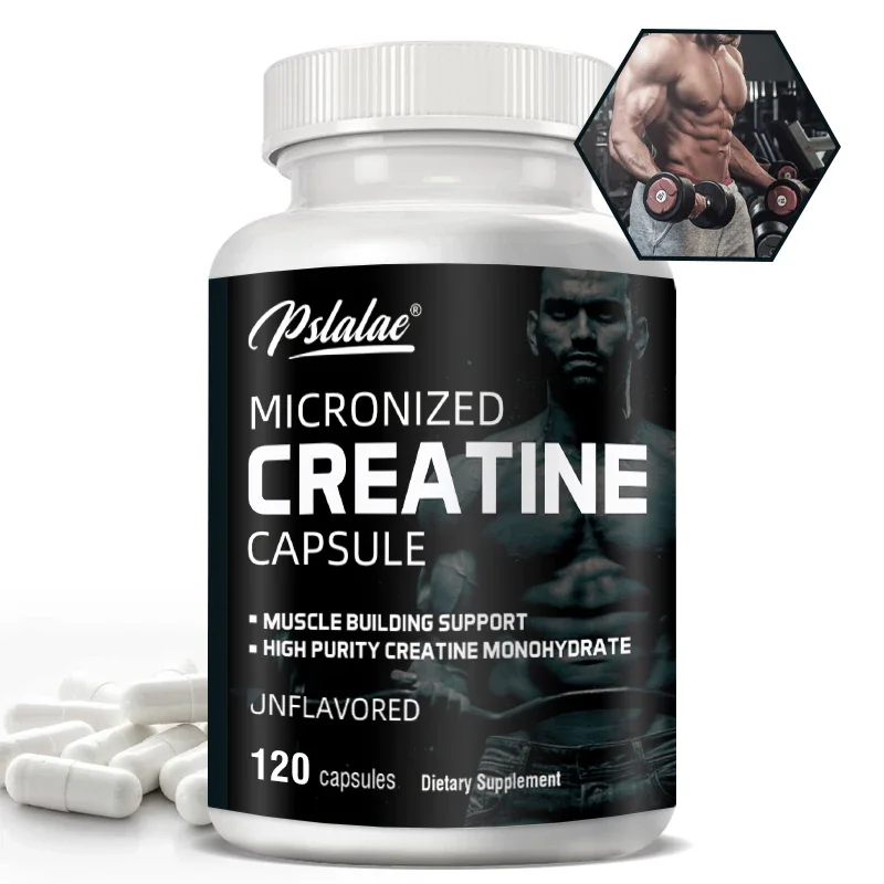 Micronized Creatine Capsules - Promotes Muscle Growth, High Purity Creatine Monohydrate