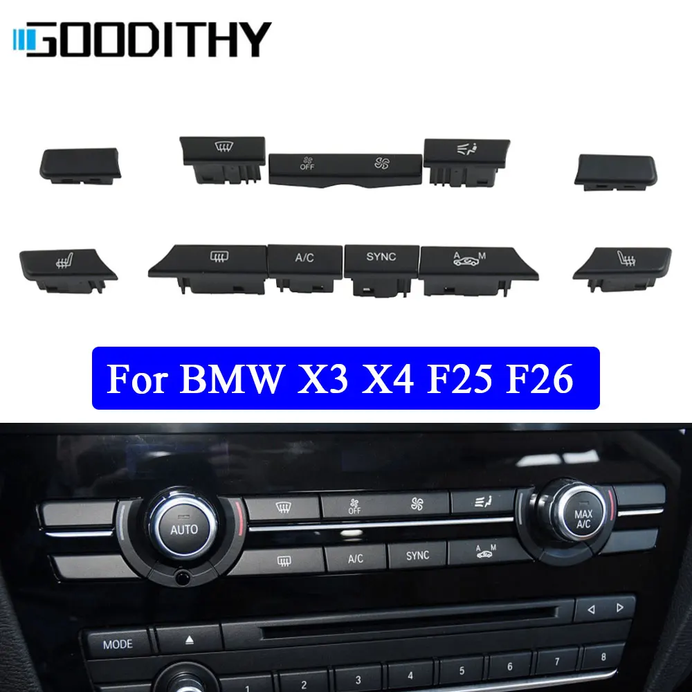 Car-Dashboard-Air-Conditioning-AC-Vent-Volume-Control-Button-Key-Caps ...