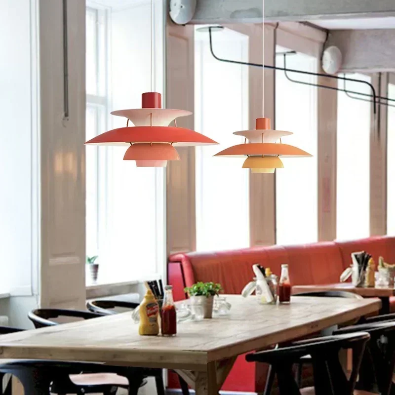 Danish Design Pendant Lights Colorful Umbrella Led Hanging Lamp Living Room Lustre Kitchen Chandeliers Droplight 3