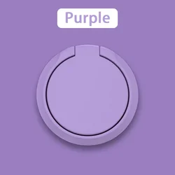 Ultra - Thin 360° Rotating Phone Ring Grip & Stand with Strong Adhesive (Purple)