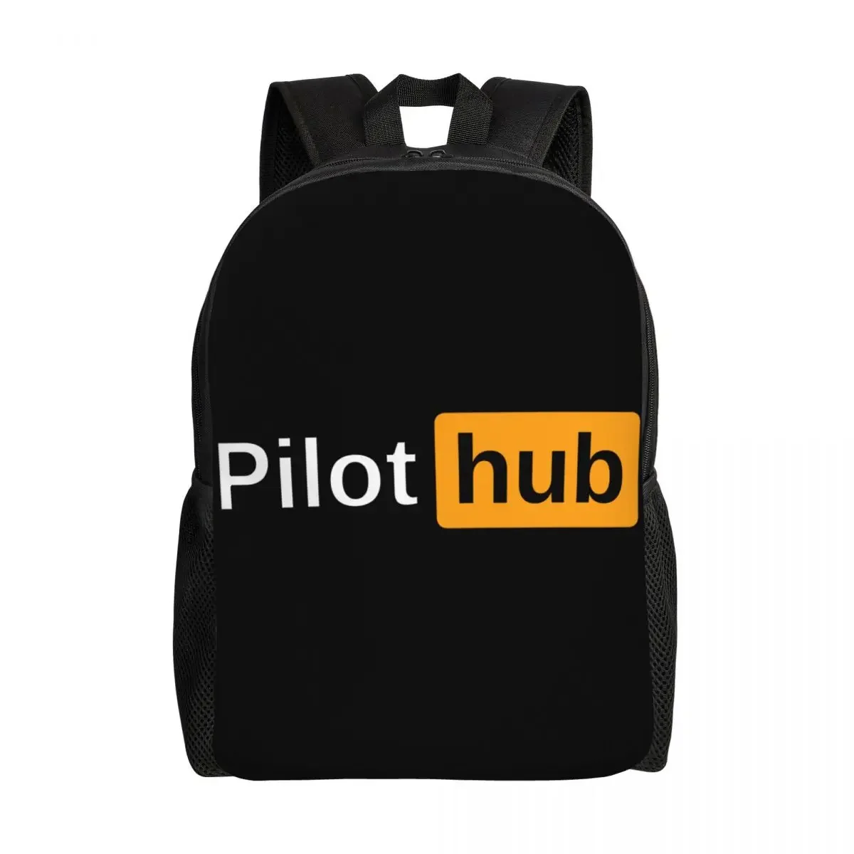 

Pilot Hub Backpack for Women Men Water Resistant College School Aeroplane Aviation Aviator Gift Bag Printing Bookbags