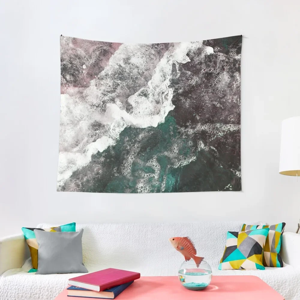 

Abstract Water, Aerial Ocean Waves Tapestry Home Decorating Home Decorators Tapestry