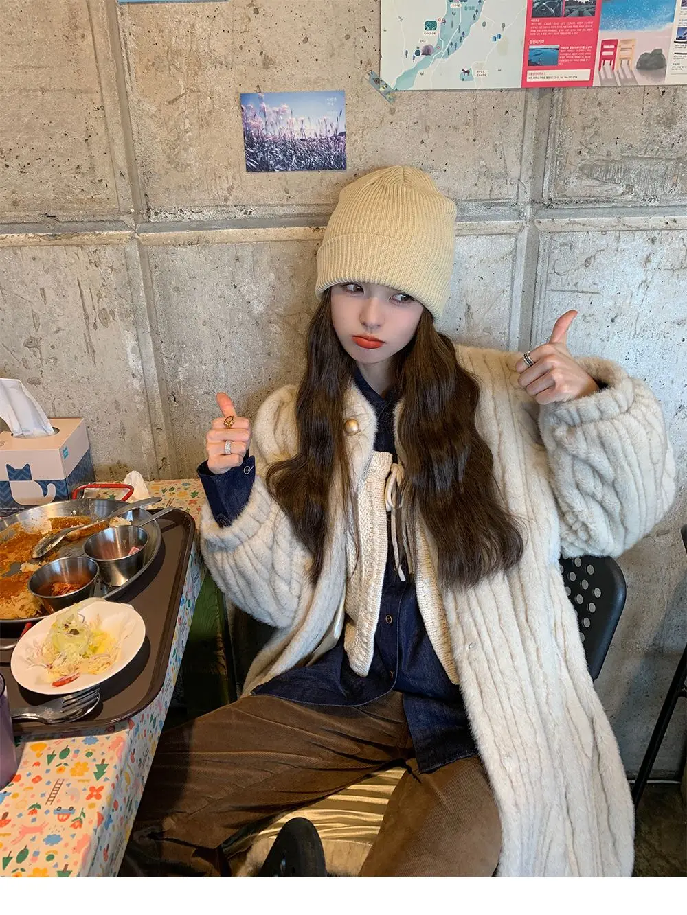 Ameri VINTAGE エコ ミンクファー コート ロングコート 毛皮コート女性