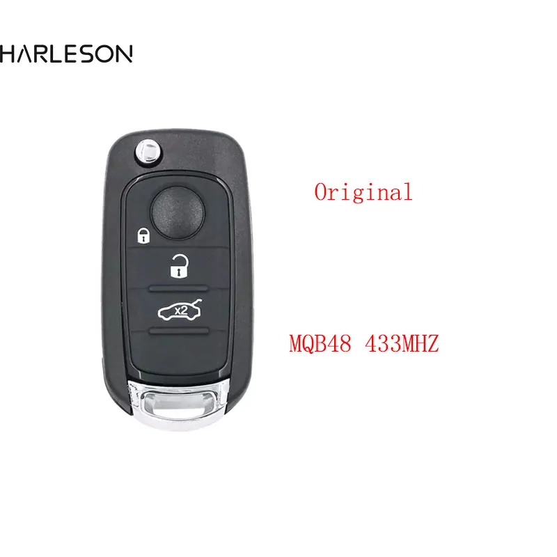 Original 3 Buttons Remote Car Key Fob FSK 433.92Mhz MQB Megamos AES ID48  for Fiat OEM  500X Egea Tipo 2016 2017 2018