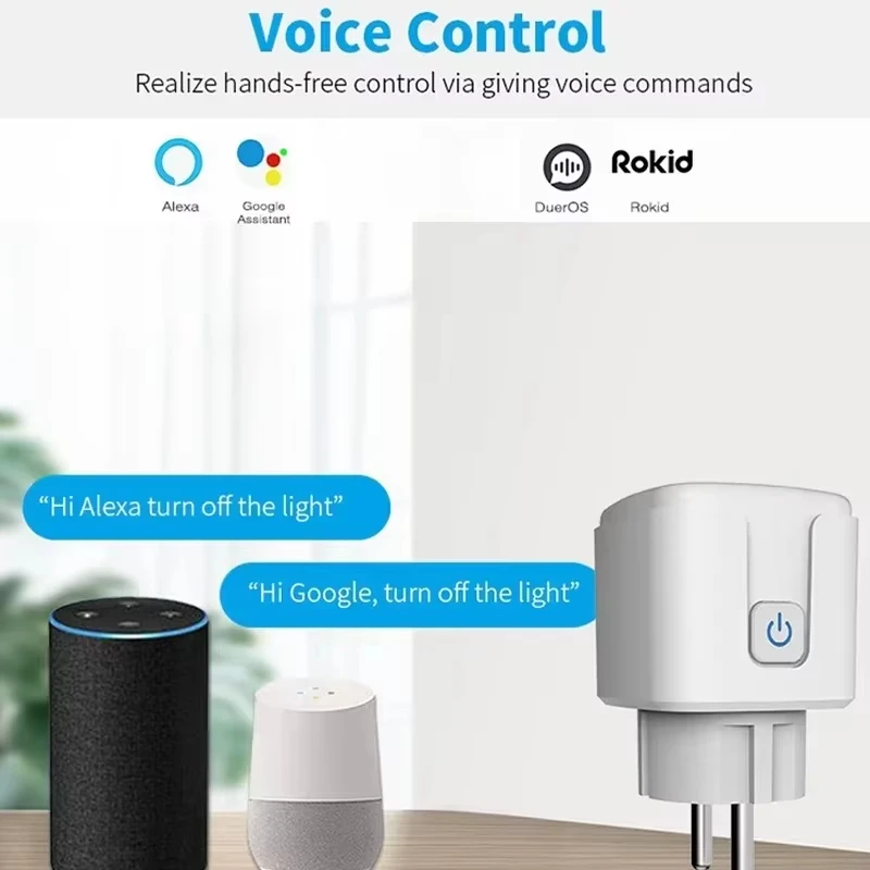 Smart WiFi Plug EU with Power Monitoring & Timer Functionality