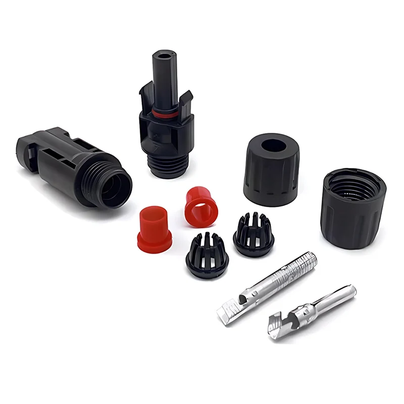 Solar Connector 400/200/100/10 Pcs Solar Connector PV Plug 1000V DC 30A Connectors Kit for Photovoltaic PV/MC Cable 2.5/4/6mm&sup2; ethernet network plug,network cable connector,ethernet cable connector,electrical terminal connector