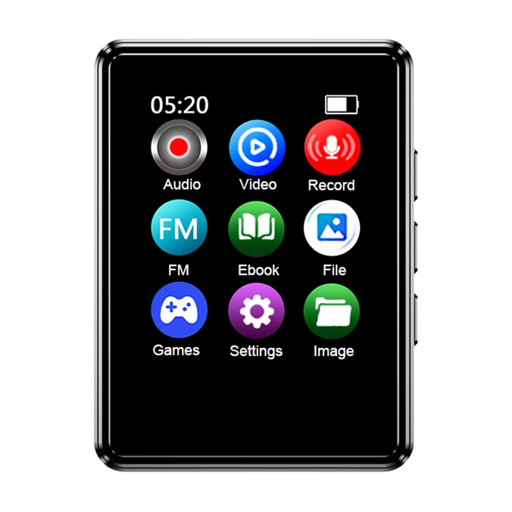 8/16/32/64G Portable Music Player 1.8inch Touch Screen Mini Music Player Bluetooth-Compatible 5.0 HIFI Sound for Kids