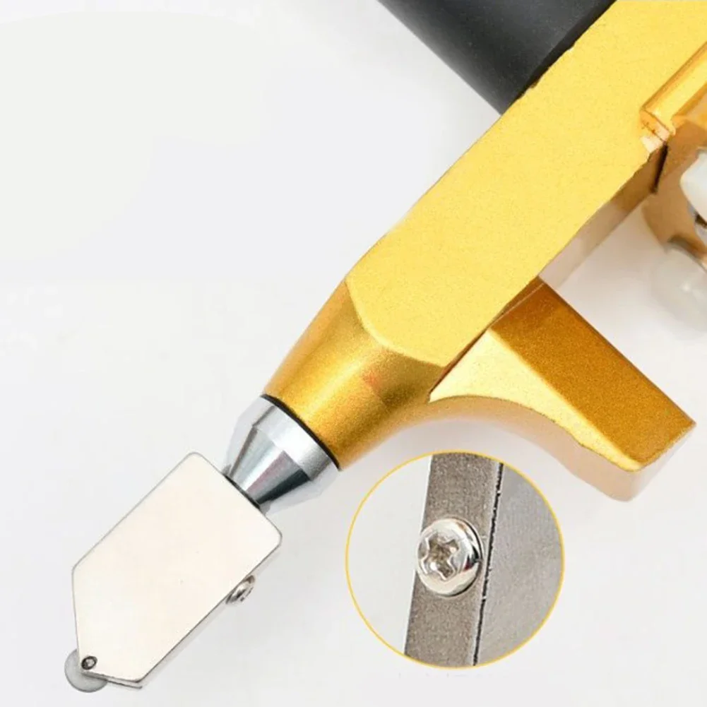 New Tile Glass Cutter Glass Cutter Ergonomic Handle High Quality Steel Cutter Head Longer Handle Cutting Tiles 4