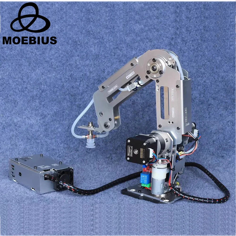 

MOEBIUS Big Load 4 DOF Robot Arm with Controller Suction Cups Mechanical Claw Gripper Mini Industrial Robotics