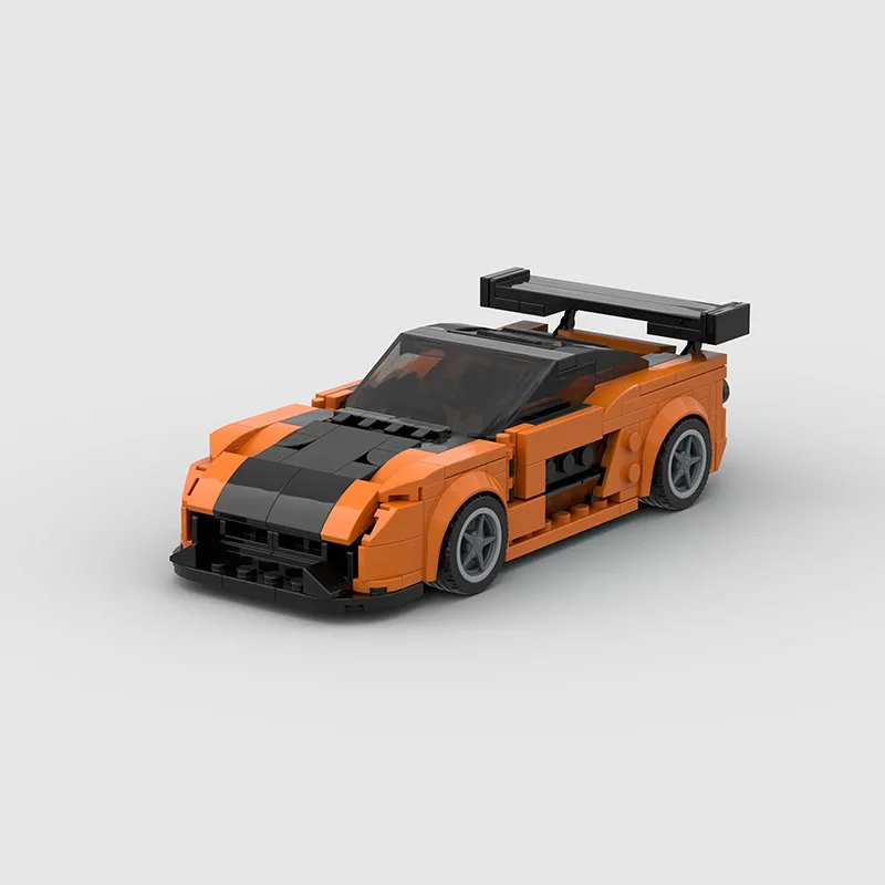 

Строительные блоки MOC RX-7 Orange (M10289) с совместимыми моделями Le-go, Подарочные игрушки