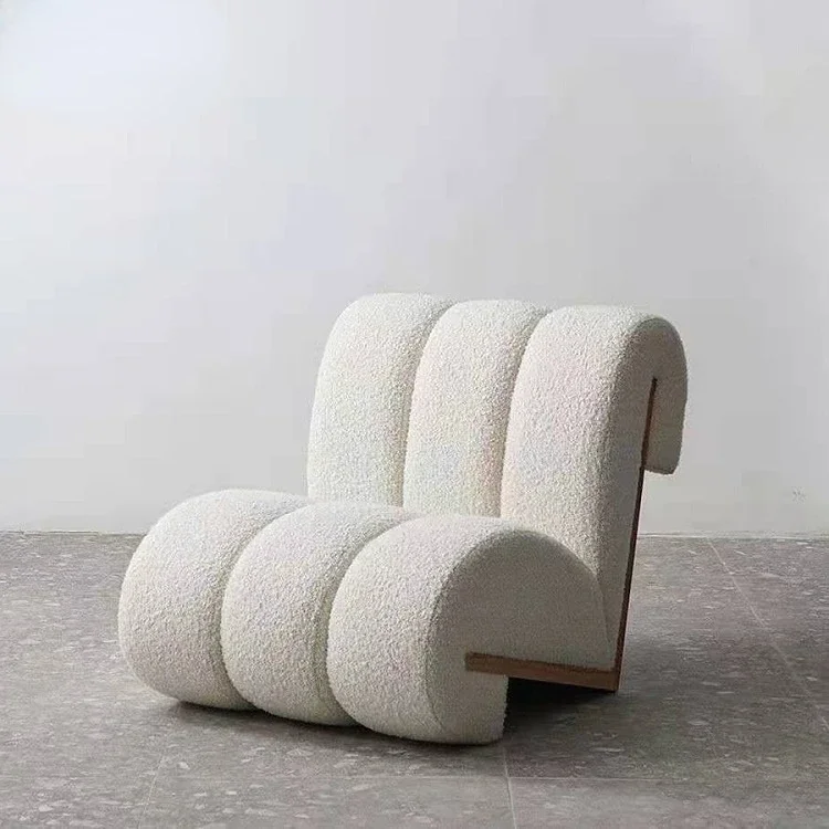 

Lazy simple living room single sofa chair balcony bedroom Nordic modern leisure accent chair