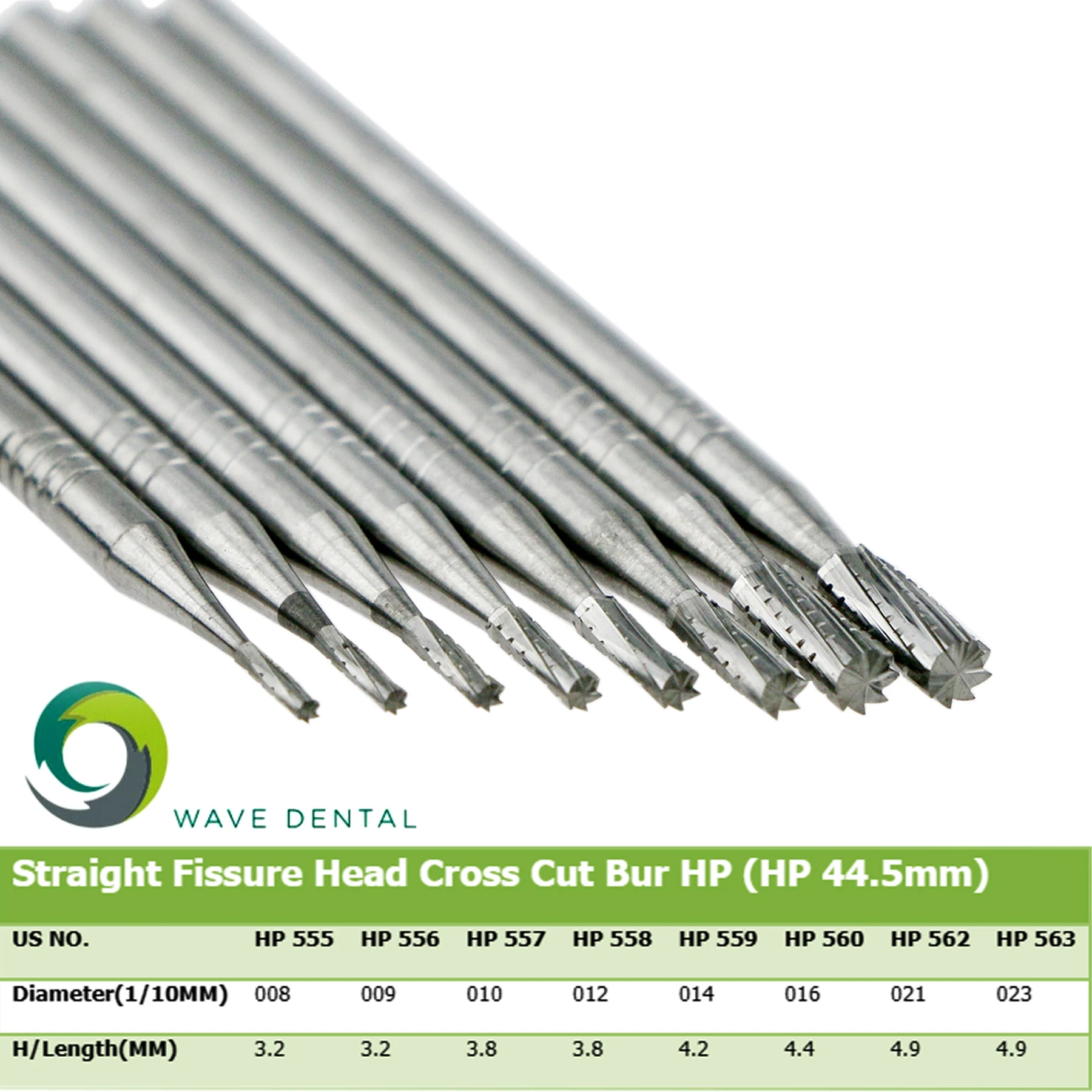 

Wave Dental Surgical Bur HP 555 556 557 558 559 560 561 562 563Tungsten Carbide Fit For Straight Handpiece