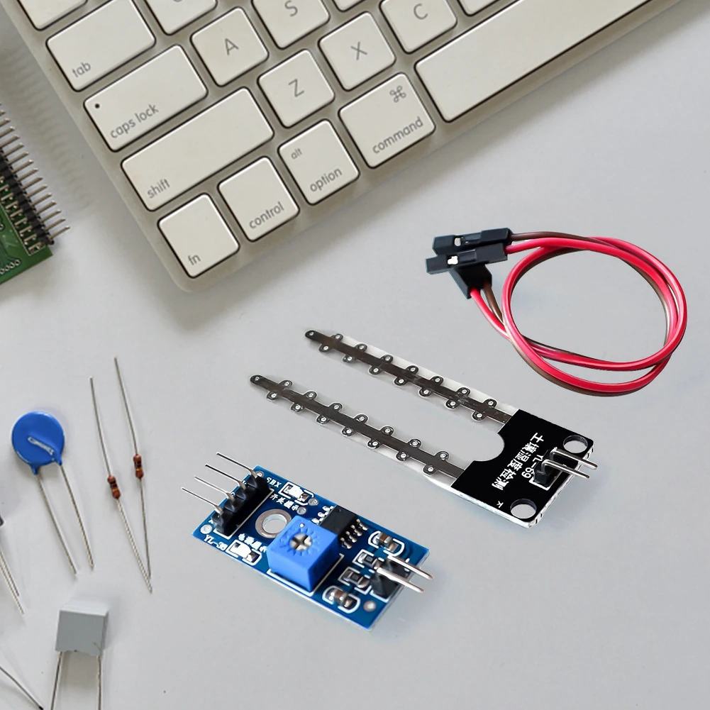 Smart Electronics Soil Moisture Hygrometer LM393 Digital Humidity Sensor Module Board 5V High Precision for Robot Smart Car
