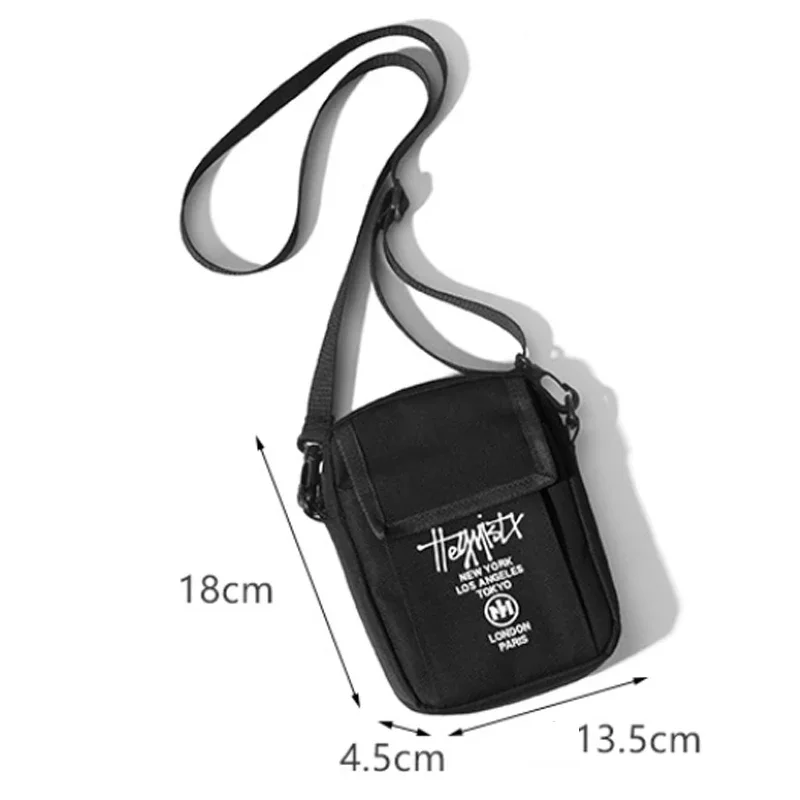 Youda Men Sling Bag Mini Crossbody Bag Fashion Women Small Shoulder Bags Boy Canvas Messenger Simple Solid Color Couple New