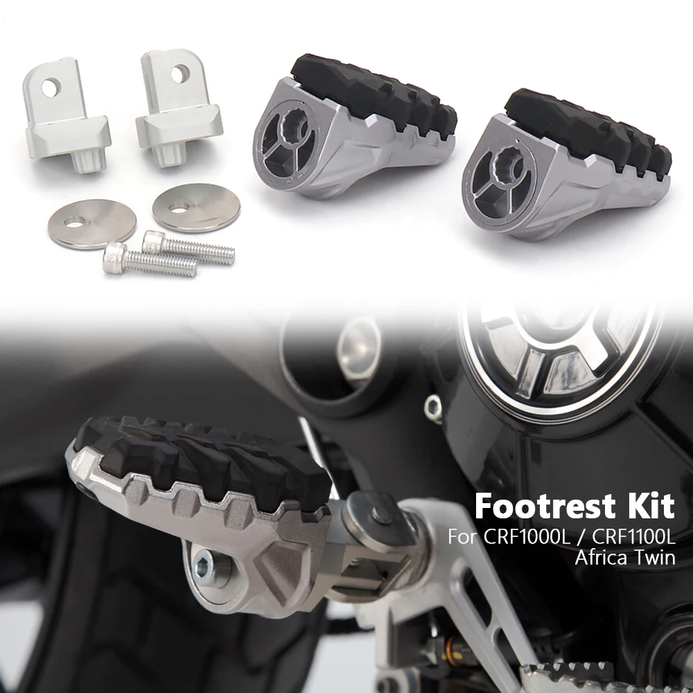 

New Motorcycle CNC Footpegs Foot Peg Rests Pedals For Honda CRF1000L AFRICA TWIN CRF1100L Africa Twin Adventure Sports 2019-2024