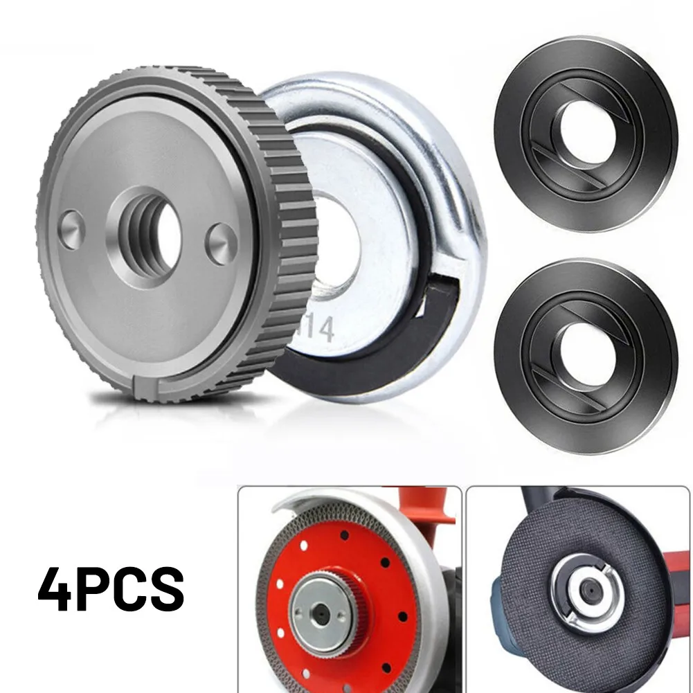 

Pressure Plates Flange Nut Tools M14 Professional Quick Release 45#Steel 4PCS Excellent Material For Angle Grinder