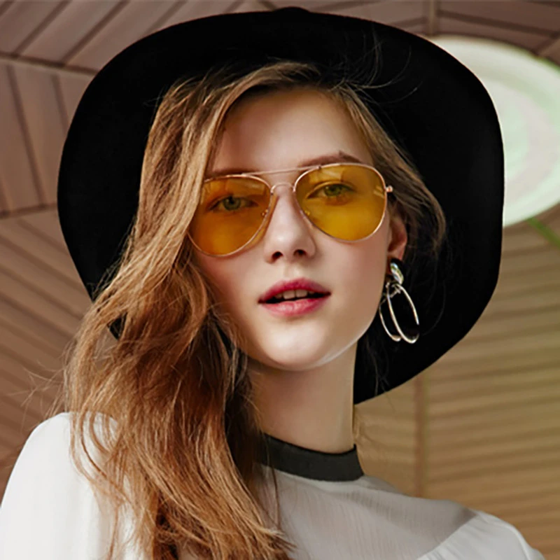 Gafas de sol con visión para mujer, lentes de de diseño de marca de aviación, de completo de Metal, baratas, 3025, 3026|Gafas de para mujer| - AliExpress