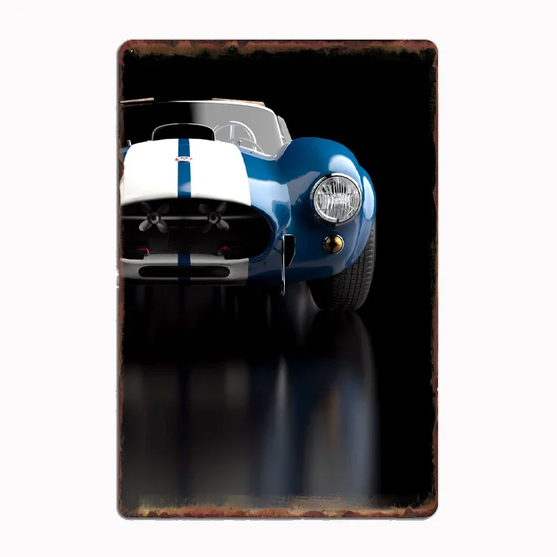Vintage Shelby Cobra 11 Metal Sign Wall Pub Bar Cave Stampa Targa Da Parete Targa In Latta Poster Cucina Camera Da Letto Cafe Bar Pub Living Ro