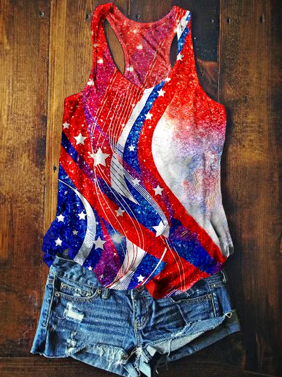 

Independence Day Art Print Casual Tank Top