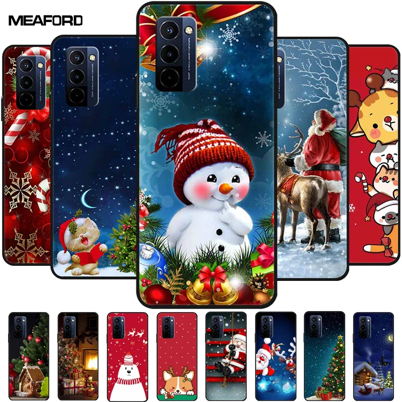 Festive Holiday-Themed Soft TPU Silicone Phone Cover