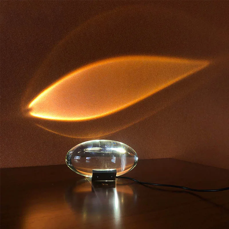 Italian Designer Table Lamp Led Crystal Eye Of The Sky Egg-shaped Lamps Living Bedroom Decor Light Night Projector Bedside Lamp 2