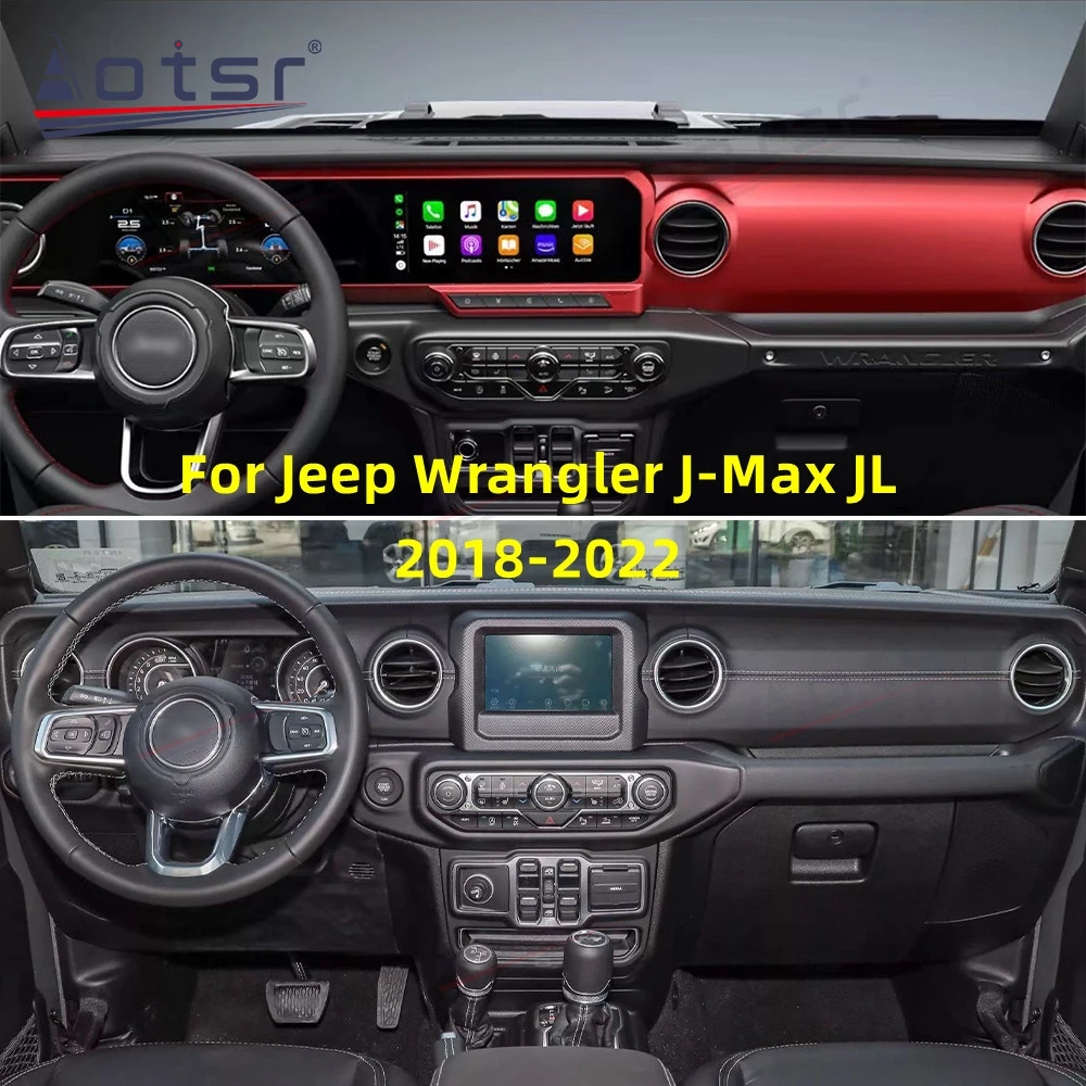 Car Digital Cluster For Jeep Wrangler J Max 2018 2022 Dash Panel Car