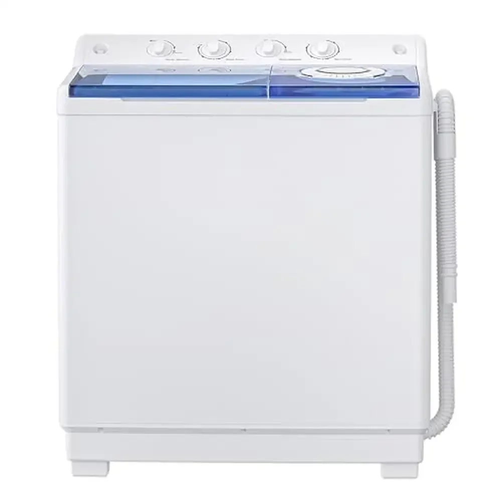 Compact 40Lbs Portable Semi-Automatic Twin Tub Washing Machine