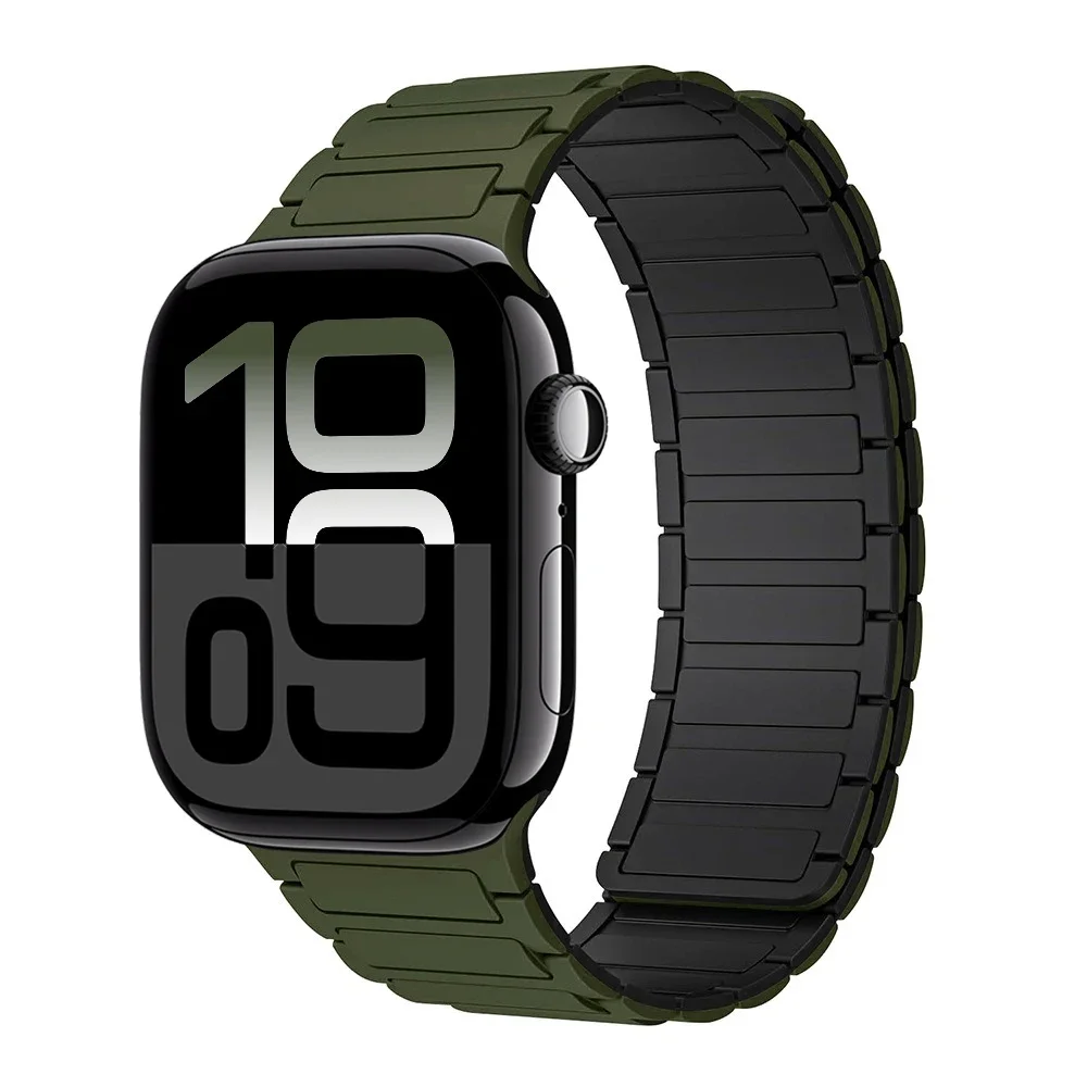 Magnetic Silicone Smartwatch Strap - Premium Adjustable Wristband Bracelet