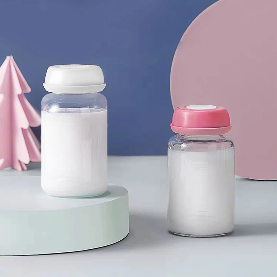 PP Breast milk storage bottle, milk bottle, leak proof and moisture proof, 2-in-1 replaceable, anti-drop seal