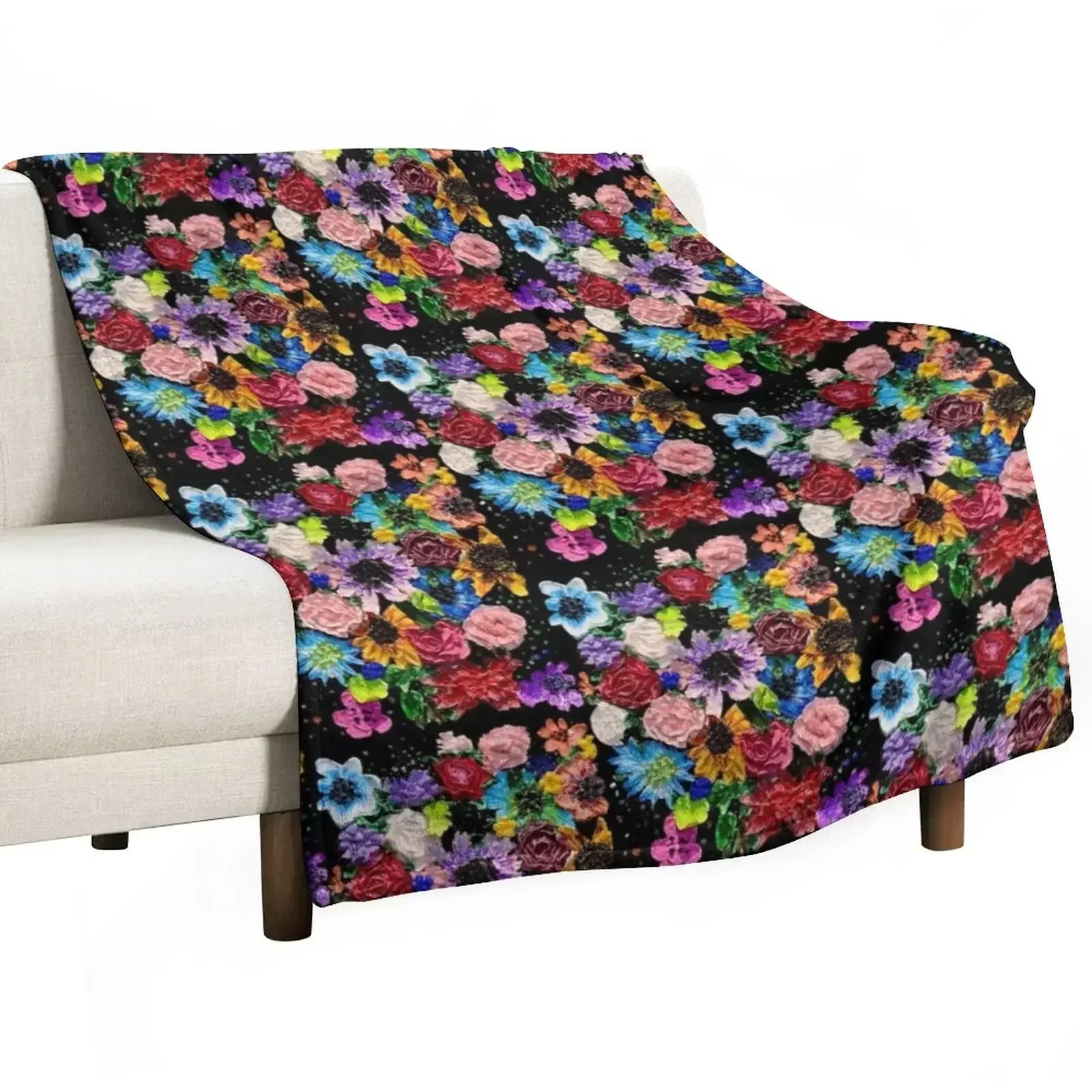 

Floral Explosion Artwork Throw Blanket cosplay anime Sleeping Bag Blankets For Bed Blankets