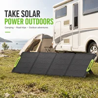 Panneau solaire pliable 400W, portable, monocristallin, avec revêtement ETFE, pour centrale électrique, camping-car et camping 6