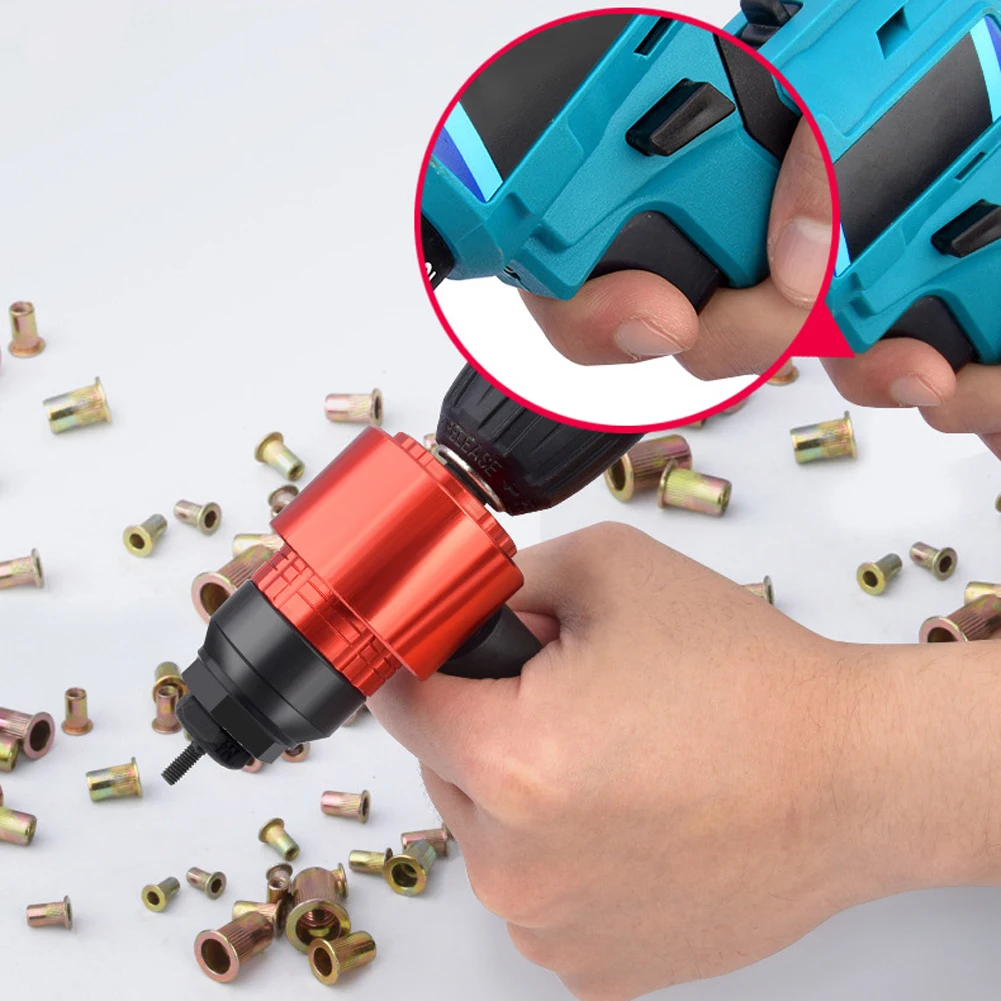 Detachable Manual Electric Rivet Nut Tool Conversion Accessories Hand Rivet Nut Tool Pneumatic Machine with Storage Box