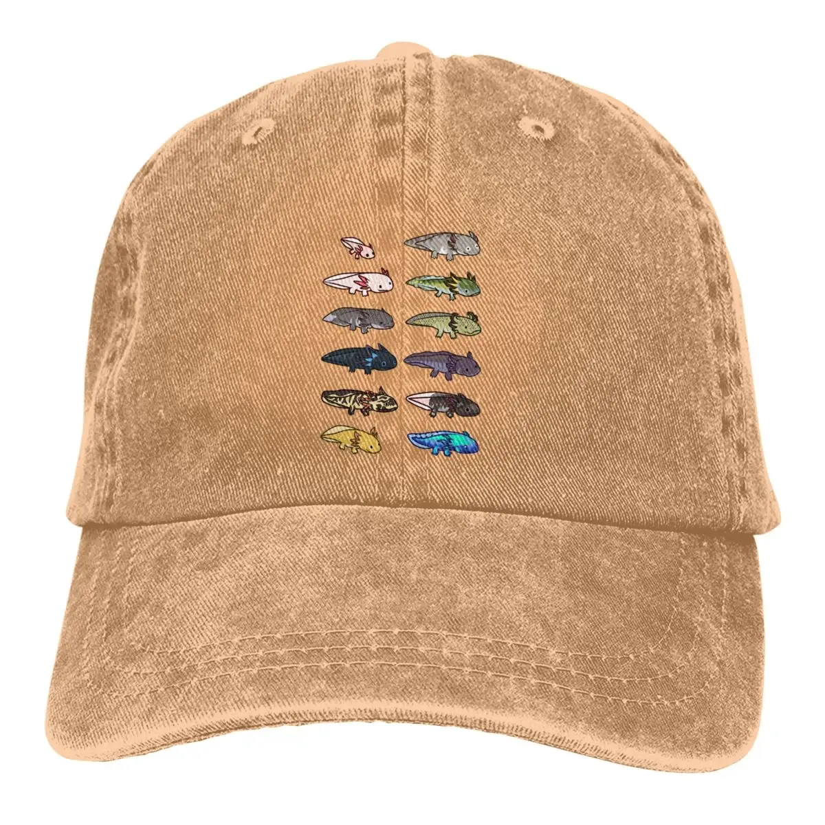 

Morphs Colors Baseball Cap Men Cowboy Hats Women Visor Protection Snapback Axolotl Lover Caps