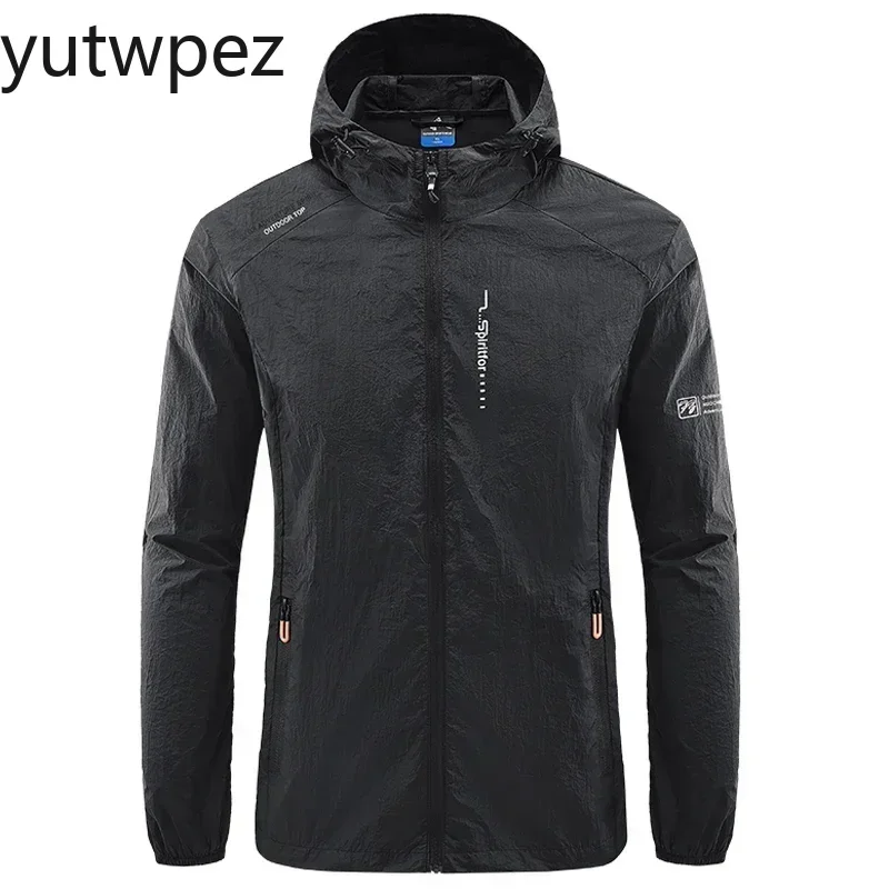 Men Hooded Casual Camping Hiking Fishing Coats Outdoor Quick-Dry Performance Men Clothing Summer Sun Protection Cycl