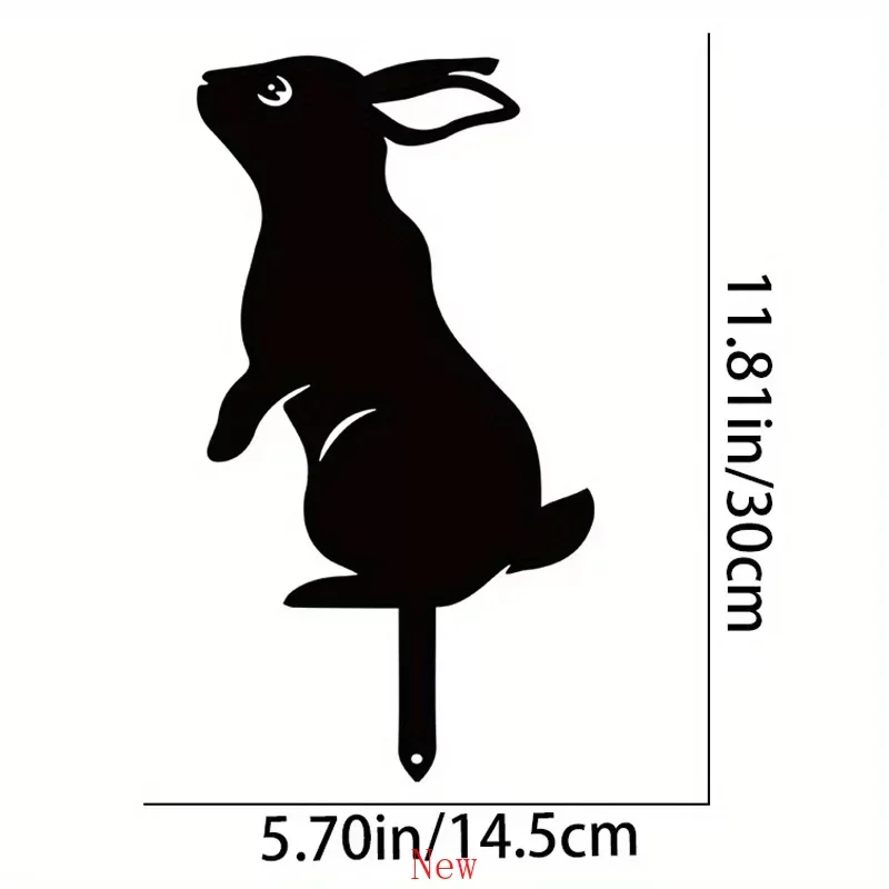 

Promotion Rabbit/Squirrel Figurines Hollow Dust Proof Wrought Iron Realistic Rabbits Sculpture Garden Decor Metal Home Outdoor Y