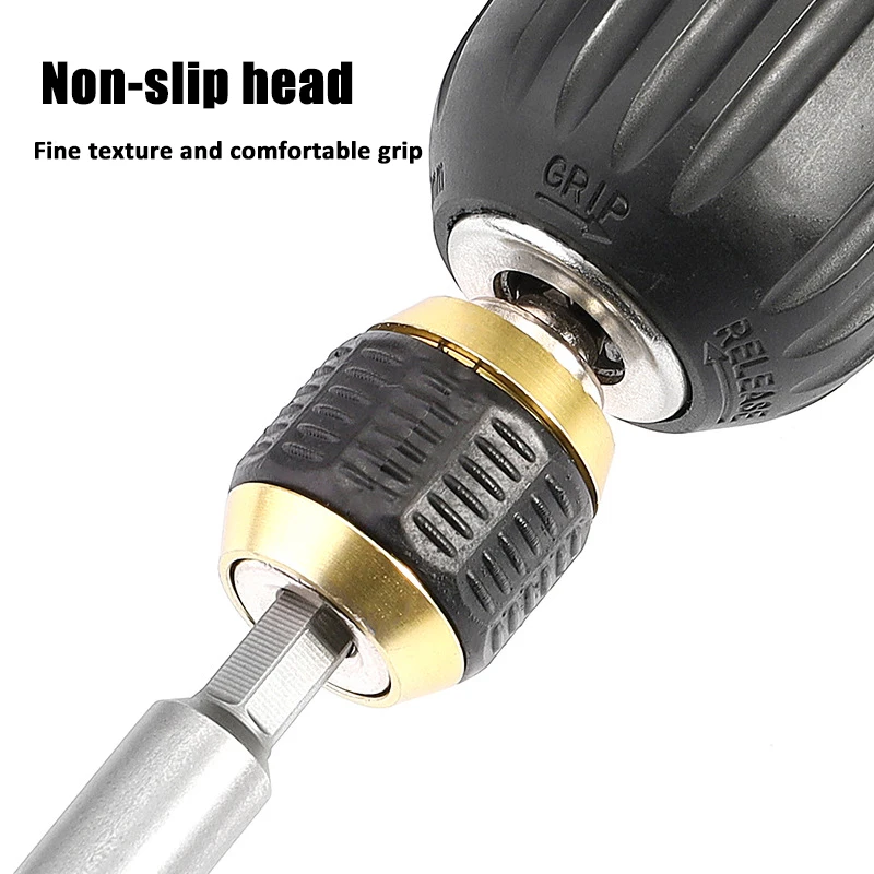 60mm Keyless Drill Chuck Screwdriver Impact Driver Adaptor 1/4 '' Hex Shank Drill Bit Tool Quick Change Convertor Adapter Tools