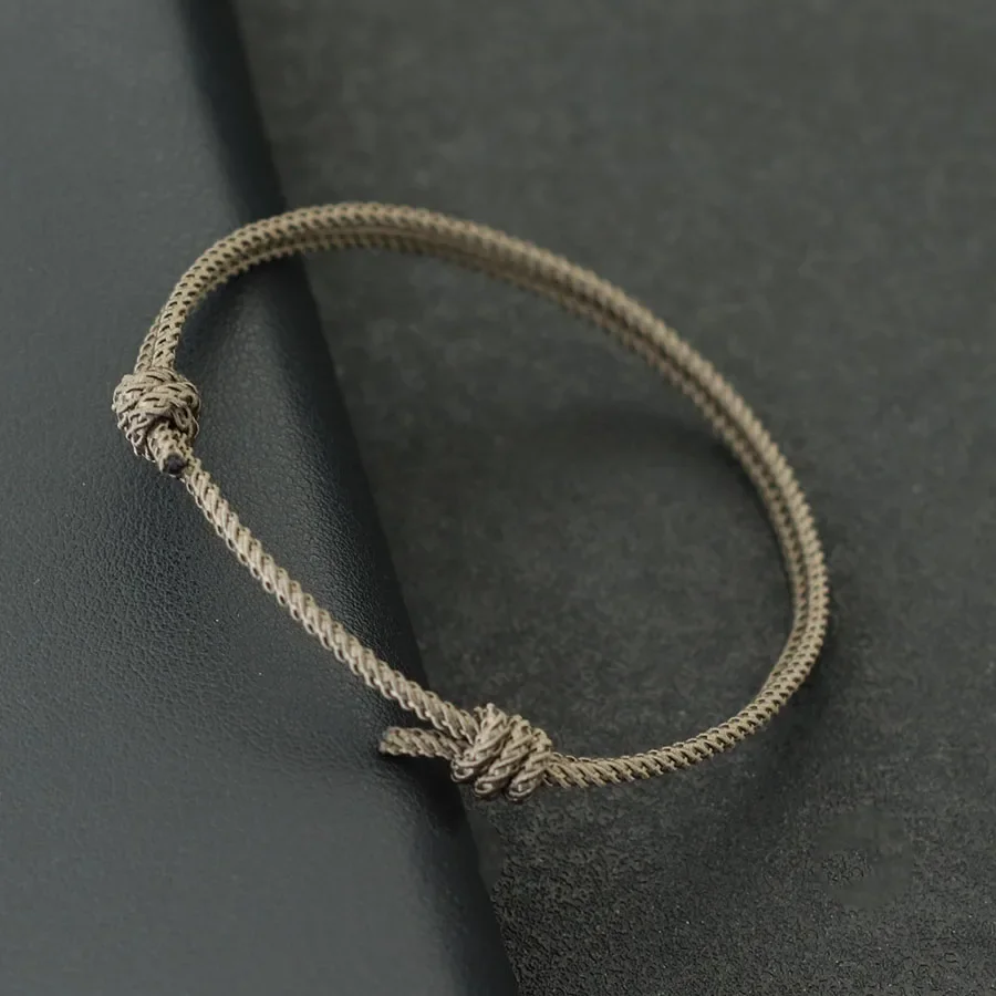 Handmade Adjustable Rope Bracelet for Men - Anniversary Gift for Boyfriend or Husband