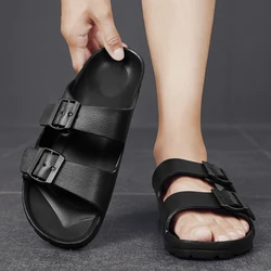 Men's Waterproof EVA Slip-Resistant Molded Sandals - 43 (Black)