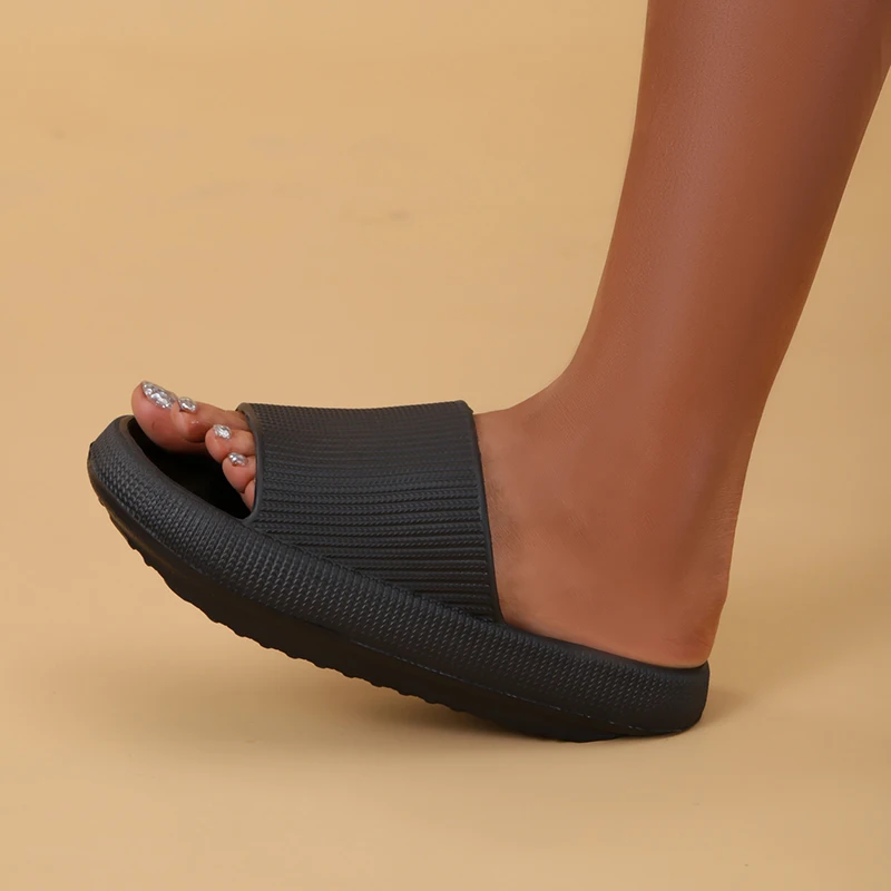 Thick Bottom Cloud Slippers for Women EVA Soft Platform Home Slides Woman Comfy Non-slip Bathroom Flip Flops Lightweight Sandals 3